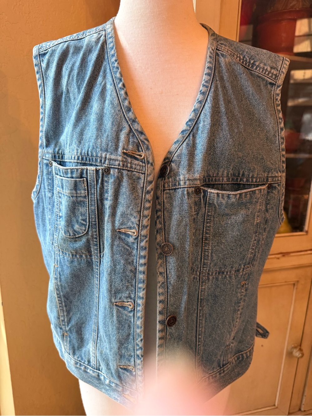 Vintage Liz Claiborne Jean Vest size M